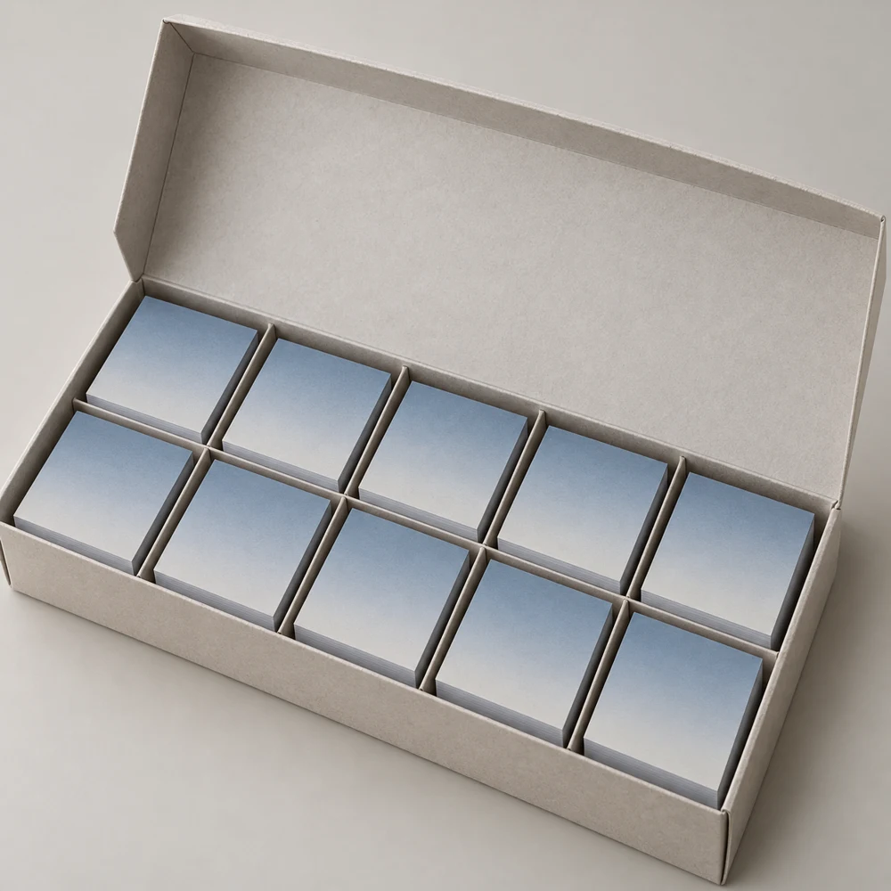 Coastal Studio Box, 10 square pads, blank paper