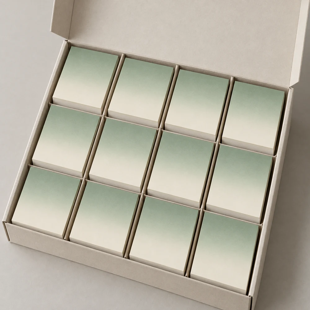 Meadow Office Library, 12 rectangular pads, blank paper